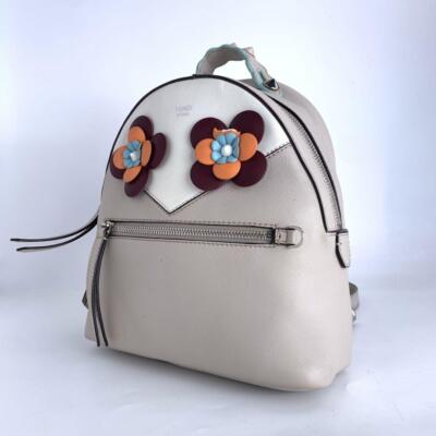 Fendi Backpack Mini By The Way White Flower | eBay