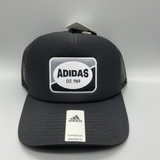 Vintage-Style ADIDAS Trucker Hat Mesh Back Snapback Adjustable Fit NWT OSFM 304