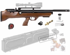 Hatsan FlashPupQE PCP Air Rifle with 100x Paper Targets and Pellets Bundle
