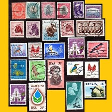 LOT 25 TIMBRES POSTE AFRIQUE DU SUD - ANNEES 1913 A 1972 - NEUFS**