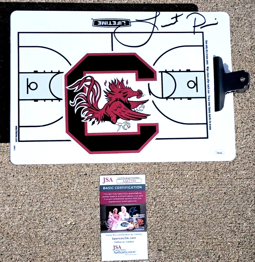GAMECOCKS Lamont Paris SIGNED Basketball Clipboard JSA COA SOUTH CAROLINA 