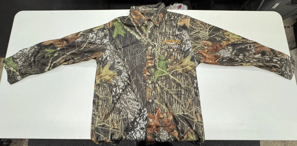 Scentlok Savanna EXT Camo Button Front Long Sleeve Hunting Shirt Mens Size Large - Image 2 of 4