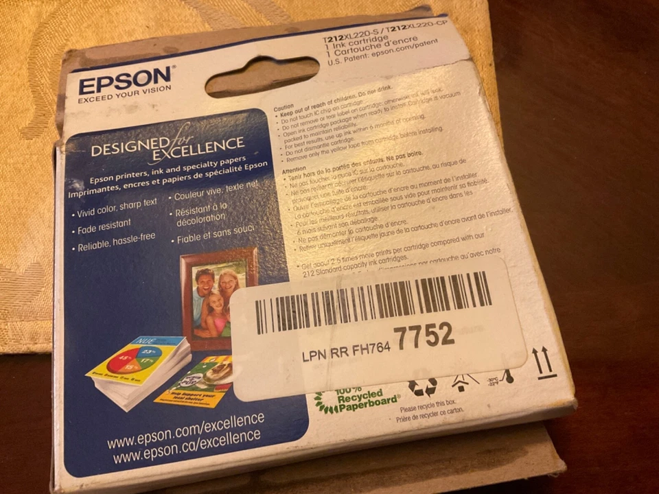 Genuine Epson 212XL Cyan High Yield (T212XL220-S/CP) - Exp 03/2025 - Image 3 of 4