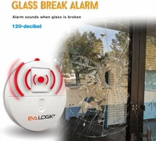 Glass/Window Break Alarm with Loud 120dB Alarm and Vibration Sensors 4/8 packs