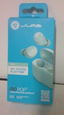 Jlab Gopop True Wireless Earbuds Mint 35+ Hours Playtime w/ Charging Case