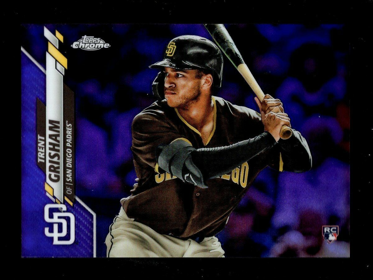 2020 TOPPS CHROME PURPLE REFRACTOR #101 TRENT GRISHAM RC 24/299 SAN DIEGO PADRES