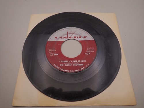 Bye Bye Love The Everly Brothers 45 rpm Record 1957 Vintage F7B - Picture 2 of 2