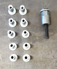 10) 1/4-20 plusnuts, blind fasteners, riv-nuts with installation tool