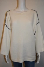 M.A. DAINTY Cream Jumper - Size S - EUC