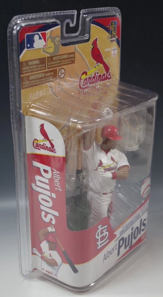 Bola de beisebol McFARLANE ALBERT PUJOLS CARDINALS COM SÉRIE TROFÉU 26 MLB NA CAIXA - Imagem 3 de 4