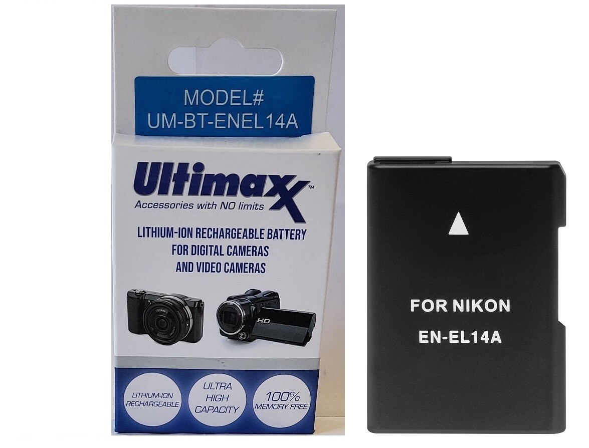 Hi Capacity Lithium Ion Battery Pack for Nikon D3100 D3200 D3300