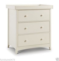 Ivory / Cream 3 Drawer Changing Station W94cm X D54cm X H92cm Candy Ivory / Cream 3 Drawer Changing Station W94cm X D54cm X H92cm Candy