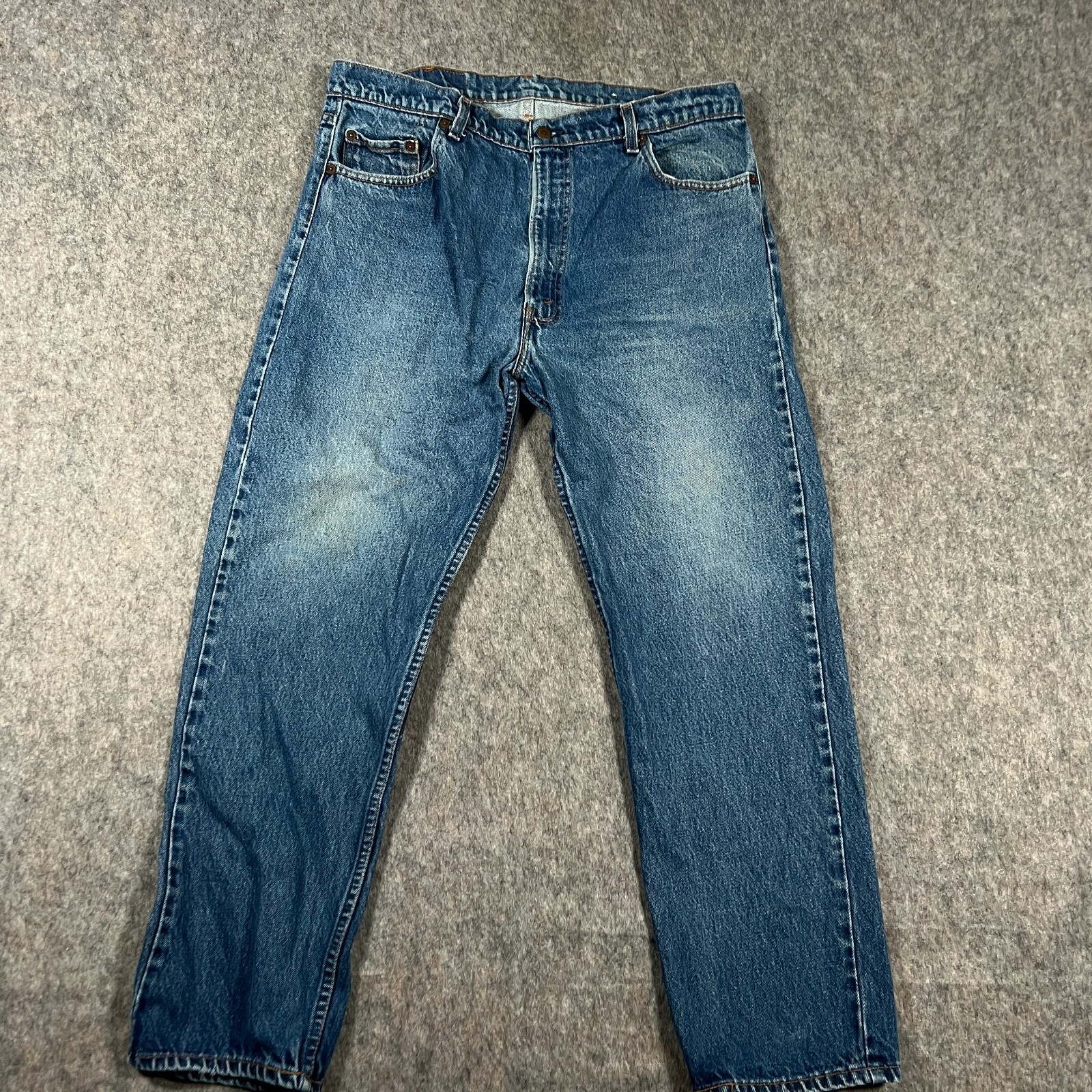 Levi's 505 Men's Straight Jeans Size 40x30 Blue Denim Cotton Stretch 5-Pockets