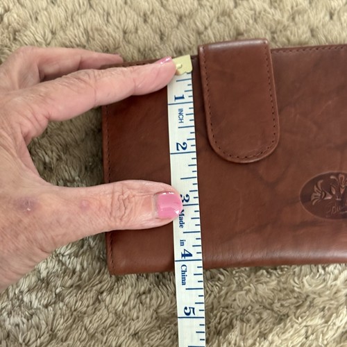 Vintage Waller Buxton Genuine Leather Brown Womens Ladys Coin Purse - Picture 11 of 11