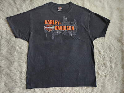 Vintage Harley Davidson Man's ''Thunder Road H-D'' Windsor Black T-Shirt XL