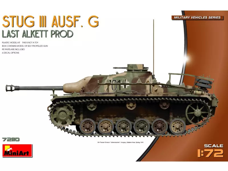 MiniArt 72110 StuG III Ausf. G char allemand miniature 1/72 Alkett
