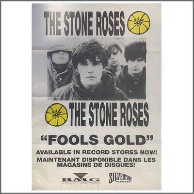 The Stone Roses Fools Gold 1989 Promotional Poster (France)