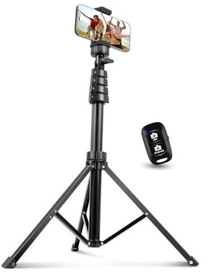  62'' Phone Tripod Accessory Kits, Camera & Cell Phone Tripod Stand 62in Black