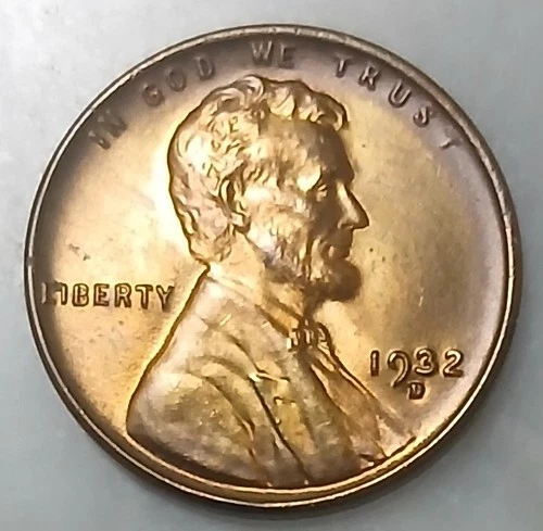 1932 d Lincoln Wheat Cent Choice Gem BU