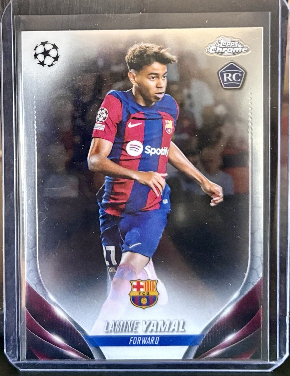 Lamine Yamal 2023-24 Topps Chrome UEFA #64 Rookie RC - FC BARCELONA