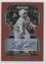 2022 Panini Prizm Draft Picks Red 29/50 Silas Ardoin #PDP107 Auto nd3