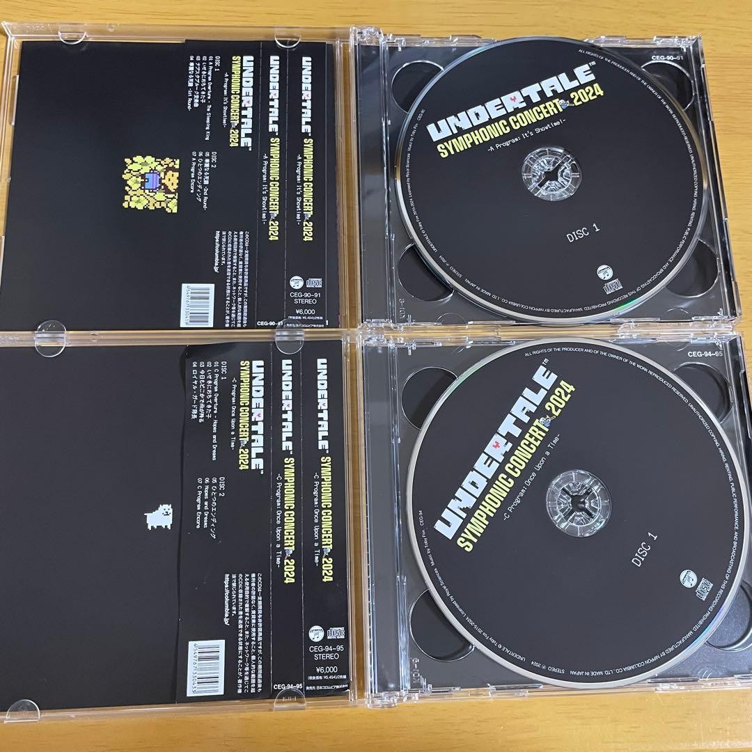 Undertale Symphonic Concert 2024 4 Disc CD Set Collectible Limited