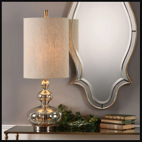 BIG SALE *** Uttermost Formoso Amber Glass Table Lamp - 29538-1 - Picture 2 of 2