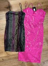 Fashion Nova Women’s Club Dresses Size Medium (Lot Of 2)