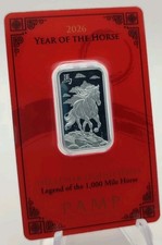 PAMP 2026 Year of the Horse 10g .999 Silver Lunar Legend Series 1,000 Mile Horse