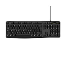 Wired Computer Keyboard, Plug Play USB, Large Number Pad, LED...