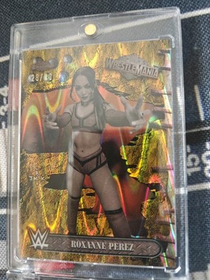 Roxanne Perez [Gold] /50 | 2025 Topps Chrome WWE Cactus Jack x Wrestlemania