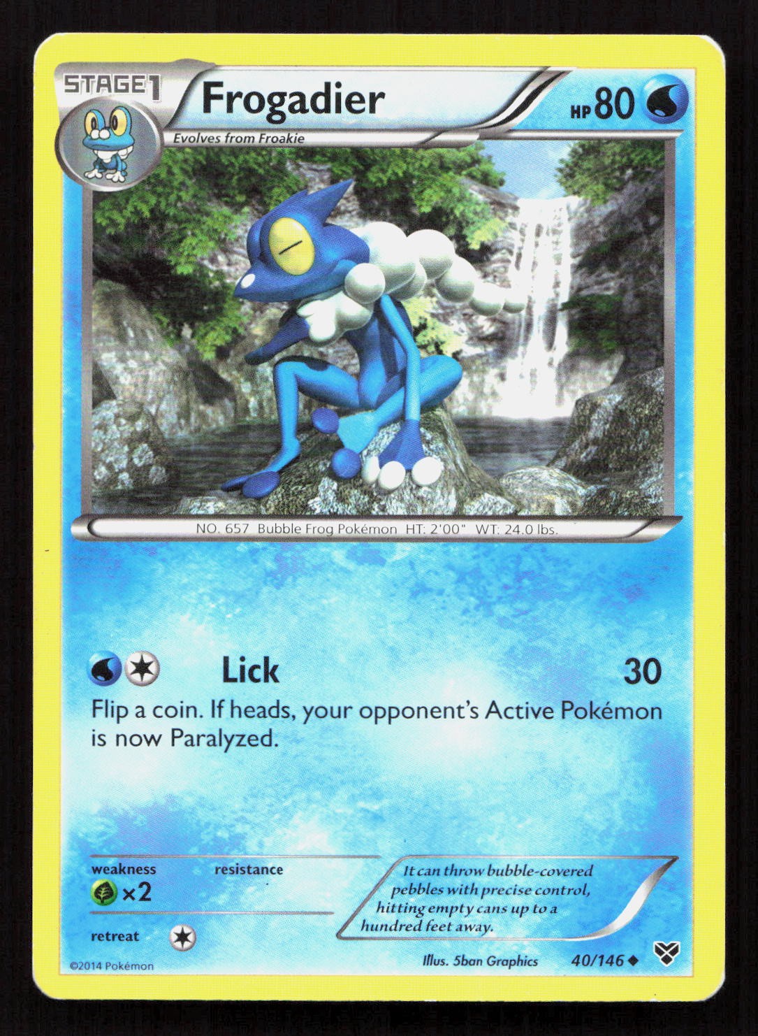 FROGADIER 40/146 Pokemon XY BASE SET