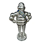 Michelin Man Statue - Silver Cast Iron Bibendum