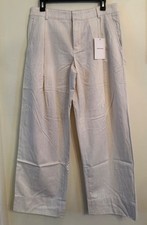 NWT Everlane Womens Relaxed Trouser Pant Sz 4 Heather Oat ~ 29" Inseam Pleated