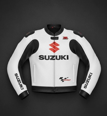 Pythons Racing Leather Jacket For Suzuki Motorcycle Racing Motorbike Riders Gear