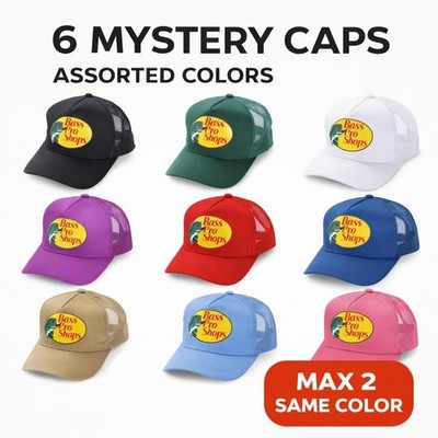 Bass Pro Shops Trucker Cap Mesh Snapback Outdoor Mütze - sortiert 6 Mystery Packs