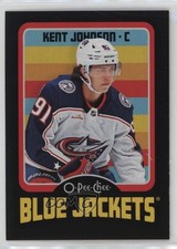 2024-25 O-Pee-Chee Retro Black Border 100/100 Kent Johnson #438 12zm