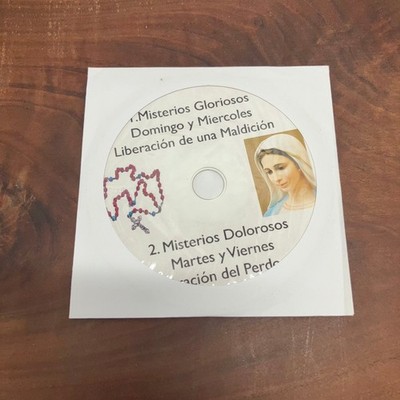 Rosario Virgen CD Misterios Gloriosos y Dolorosos Católico Religioso