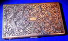 Antique Sterling Silver Cigarette Case, 178.9 GRAMS — photo 1