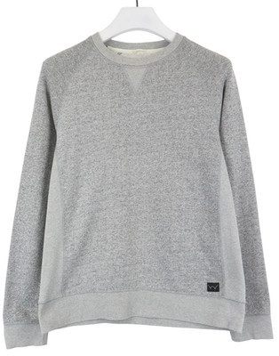 Edwin Sweatshirt Herren Klein Grau Rundhals Logo Pullover
