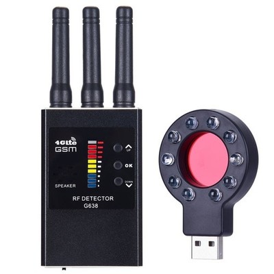 G638 Hidden Camera Detector Anti-eavesdrop Anti-positioning with Lens Detector #