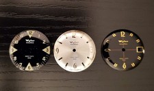 Trio of Vintage 1960s Swiss Wyler Heavy Duty 660 Diver Watch Dials
