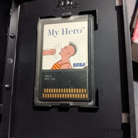 My Hero (Sega Master, 1986) - The Sega Card and Case