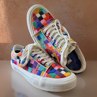 Vans Vault Old Skool LX Love Wins Patchwork Pride Sneakers  Women 9.5 Men 8