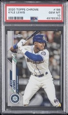 2020 TOPPS CHROME #186 KYLE LEWIS ROOKIE RC PSA 10
