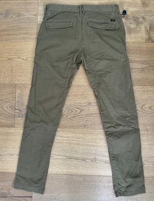 PME Legend Herren Chino Hose Grün Regular Fit W33/L34 PTR935-6405