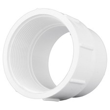 Charlotte Pipe PVC001050800 Sch 40 PVC Adapter 2 Spigot x 2 FPT Dia. in.