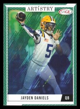2024 SAGE Artistry Green #59 Jayden Daniels LSU Tigers