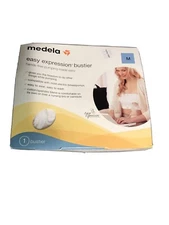 Medela Easy Expression Bustier Hands Free Pumping Bra Size Large Color Black New
