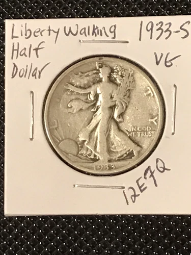1933-S Liberty Walking Half Dollar  VG